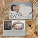 Search for new year birth announcement cards Minimalist