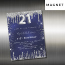 Search for silver 21st birthday invitations Glam glamourous