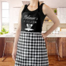 Search for buffalo check aprons Black and white