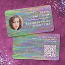 Search for holographic business cards Pink