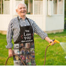 Search for grandkids aprons Black and white