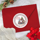 Search for santa claus envelope seals Christmas holiday