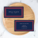Search for blue border business cards White