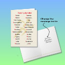 Search for alphabetical cards Typography