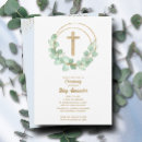 Search for eucalyptus christening invitations Cross