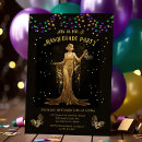 Search for mardi gras ball invitations Gold