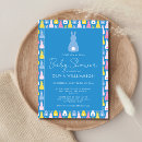Search for rabbit baby boy shower invitations Modern
