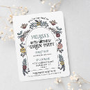 Search for garden party invitations 40th