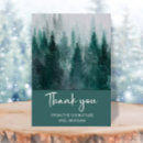 Search for green tree thank you cards Winter