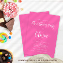 Search for hot pink invitations Minimalist