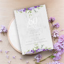 Search for sixty birthday invitations Purple