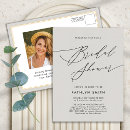 Search for grey bridal shower invitations Modern