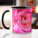 Search for stylish pink roses flowers mugs For her