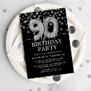 Search for black and silver party invitations Surprise