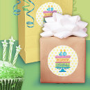 Search for happy birthday card stickers Round