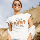 Search for best aunt ever tshirts Typography