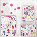 Search for wild flowers wrapping paper Floral