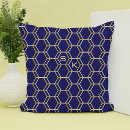 Search for blue hexagon cushions Elegant