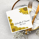 Search for sunflower wedding napkins Fall