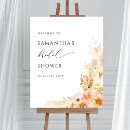 Search for floral bridal shower welcome signs Elegant