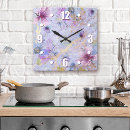Search for purple clocks Watercolor