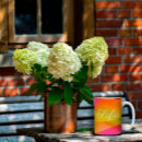 Search for orange and pink mugs Aunt