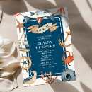 Search for nautical birthday invitations Watercolor