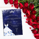 Search for blue and silver quinceanera invitations 15 years old