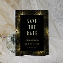 Search for new year wedding invitations Black and gold