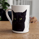 Search for black and white cat art mugs Kitty
