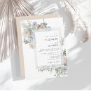 Search for dusty blue and blush wedding invitations Watercolor floral