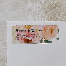 Search for pink and peach return address labels Bride