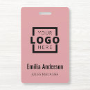 Search for business logo id badges Your logo here