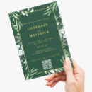 Search for dark green and gold invitations Qr code