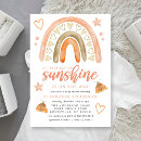 Search for ray of sunshine invitations Watercolor