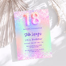 Search for purple 18th birthday invitations Girly