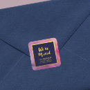 Search for pink and gold return stickers Stylish