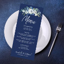 Search for navy blue wedding menus Chic