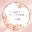 Search for peach bridal shower stickers Watercolor