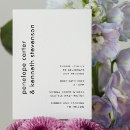 Search for simple chic wedding invitations Typography