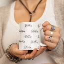Search for repeating name mugs Typography
