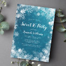 Search for winter wonderland sweet 16 invitations Snowflake sweet sixteen