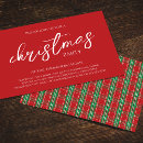 Search for red plaid invitations Minimalist