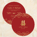 Search for red gold chinese wedding invitations Tea ceremony