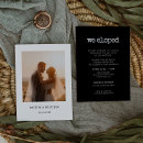 Search for casual wedding reception invitations We eloped