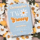 Search for two groovy invitations Blue