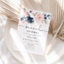 Search for navy and blush bridal shower invitations Brunch and bubbly