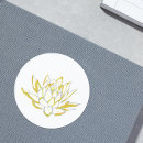 Search for yellow lotus flower stickers Elegant