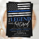 Search for law enforcement retirement invitations Police party