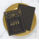 Search for elegant 50th birthday invitations Classy